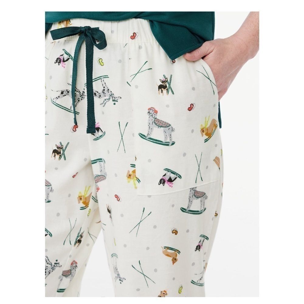 Joyspun Women's Print Flannel Sleep Pants size Medium - Picture 2 of 3